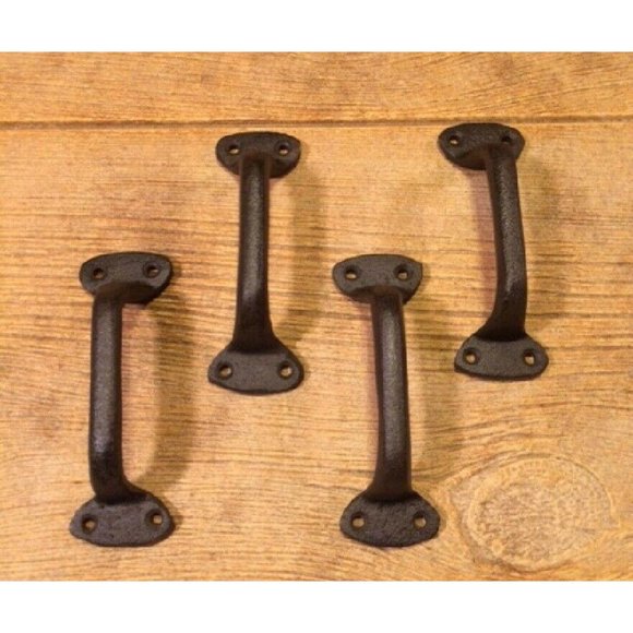 One Small 5 1/2" long Cast Iron Gate Handle Barn Door Pull 0184-0053 - Picture 4 of 12